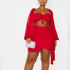 PrettyLittleThing Cut Out Dress Size 26